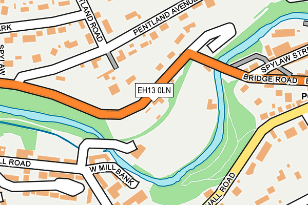 EH13 0LN map - OS OpenMap – Local (Ordnance Survey)