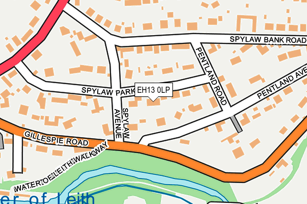 EH13 0LP map - OS OpenMap – Local (Ordnance Survey)