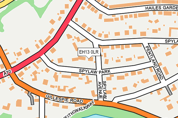 EH13 0LR map - OS OpenMap – Local (Ordnance Survey)