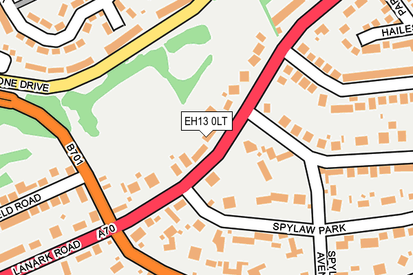 EH13 0LT map - OS OpenMap – Local (Ordnance Survey)