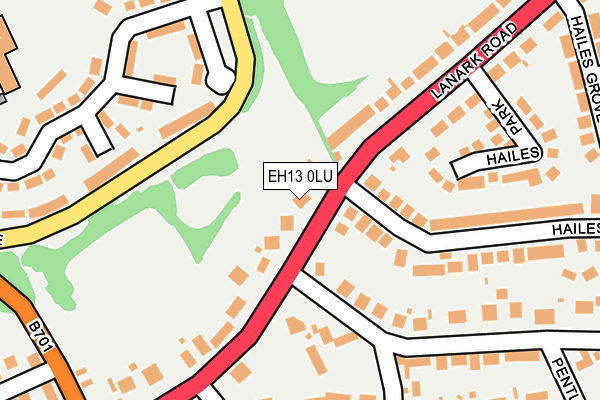 EH13 0LU map - OS OpenMap – Local (Ordnance Survey)