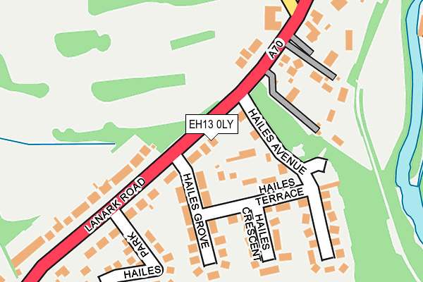 EH13 0LY map - OS OpenMap – Local (Ordnance Survey)