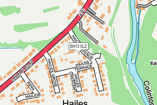 EH13 0LZ map - OS OpenMap – Local (Ordnance Survey)