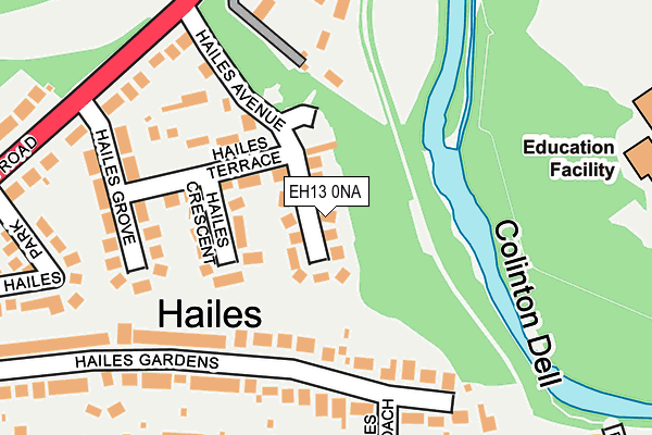 EH13 0NA map - OS OpenMap – Local (Ordnance Survey)