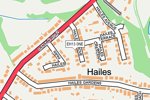 EH13 0NE map - OS OpenMap – Local (Ordnance Survey)