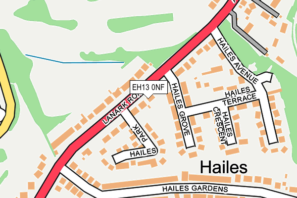 EH13 0NF map - OS OpenMap – Local (Ordnance Survey)