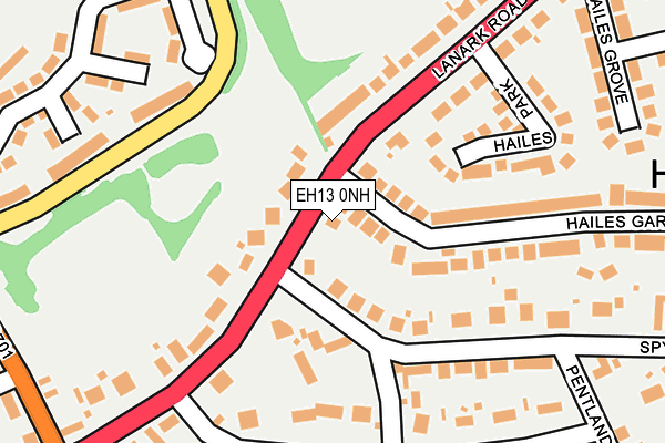 EH13 0NH map - OS OpenMap – Local (Ordnance Survey)