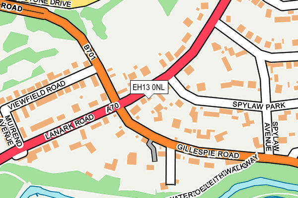 EH13 0NL map - OS OpenMap – Local (Ordnance Survey)