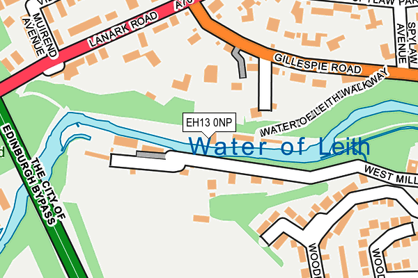 EH13 0NP map - OS OpenMap – Local (Ordnance Survey)