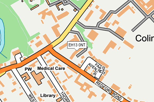 EH13 0NT map - OS OpenMap – Local (Ordnance Survey)