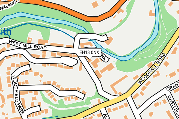 EH13 0NX map - OS OpenMap – Local (Ordnance Survey)