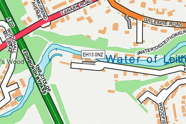 EH13 0NZ map - OS OpenMap – Local (Ordnance Survey)