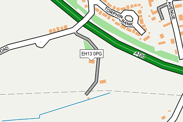 EH13 0PG map - OS OpenMap – Local (Ordnance Survey)