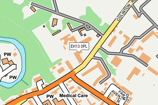 EH13 0PL map - OS OpenMap – Local (Ordnance Survey)