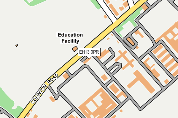 EH13 0PR map - OS OpenMap – Local (Ordnance Survey)