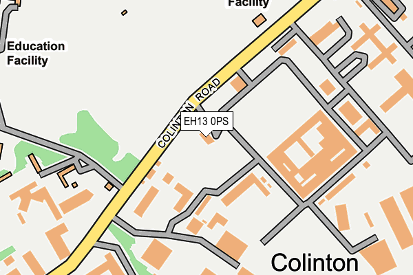 EH13 0PS map - OS OpenMap – Local (Ordnance Survey)