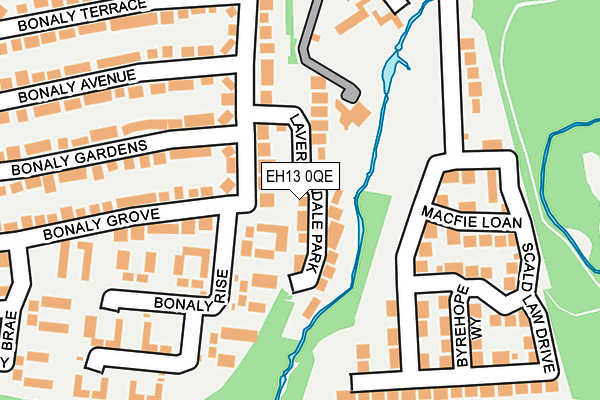 EH13 0QE map - OS OpenMap – Local (Ordnance Survey)