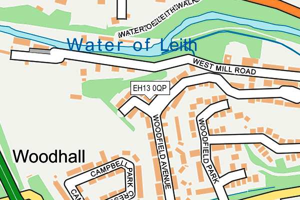 EH13 0QP map - OS OpenMap – Local (Ordnance Survey)