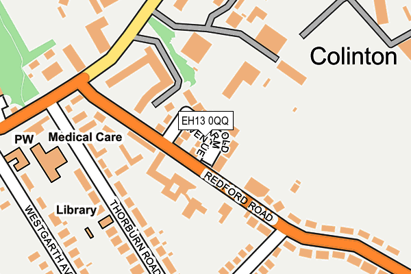 EH13 0QQ map - OS OpenMap – Local (Ordnance Survey)