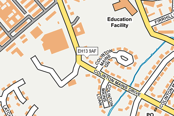 EH13 9AF map - OS OpenMap – Local (Ordnance Survey)