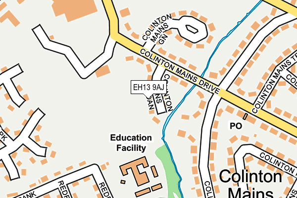 EH13 9AJ map - OS OpenMap – Local (Ordnance Survey)
