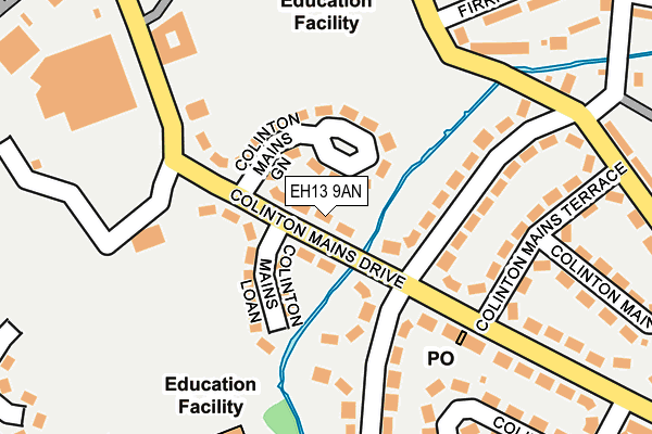 EH13 9AN map - OS OpenMap – Local (Ordnance Survey)