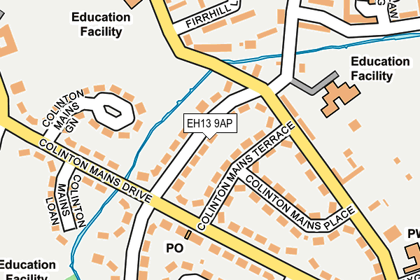 EH13 9AP map - OS OpenMap – Local (Ordnance Survey)