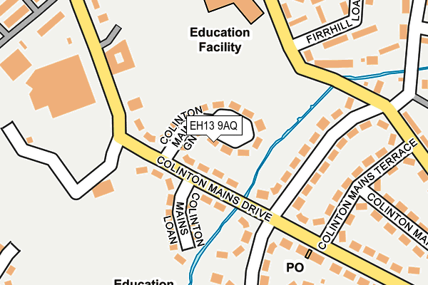 EH13 9AQ map - OS OpenMap – Local (Ordnance Survey)