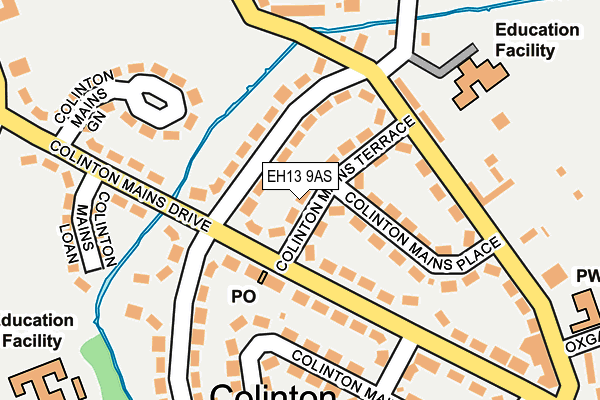 EH13 9AS map - OS OpenMap – Local (Ordnance Survey)