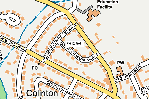 EH13 9AU map - OS OpenMap – Local (Ordnance Survey)