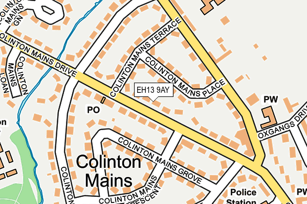 EH13 9AY map - OS OpenMap – Local (Ordnance Survey)