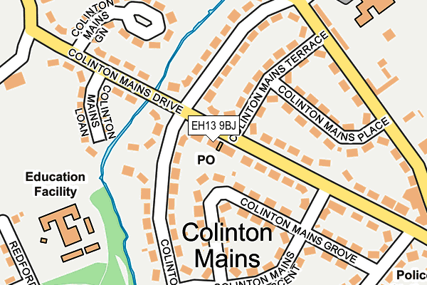 EH13 9BJ map - OS OpenMap – Local (Ordnance Survey)