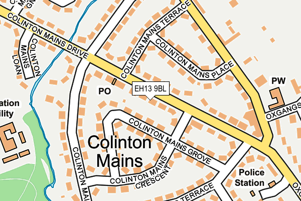 EH13 9BL map - OS OpenMap – Local (Ordnance Survey)