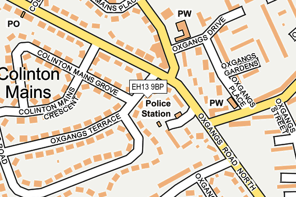 EH13 9BP map - OS OpenMap – Local (Ordnance Survey)