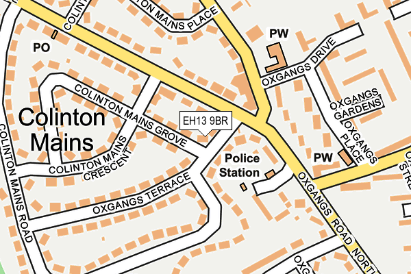 EH13 9BR map - OS OpenMap – Local (Ordnance Survey)