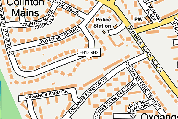 EH13 9BS map - OS OpenMap – Local (Ordnance Survey)