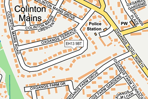 EH13 9BT map - OS OpenMap – Local (Ordnance Survey)