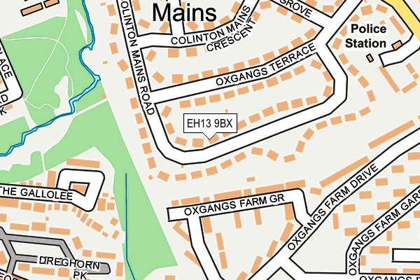 EH13 9BX map - OS OpenMap – Local (Ordnance Survey)