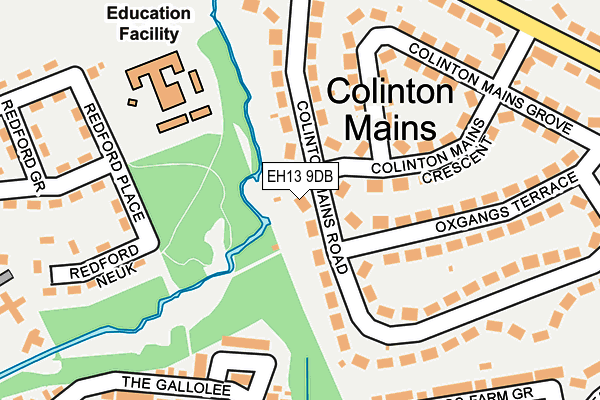 EH13 9DB map - OS OpenMap – Local (Ordnance Survey)