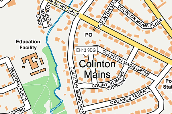 EH13 9DG map - OS OpenMap – Local (Ordnance Survey)