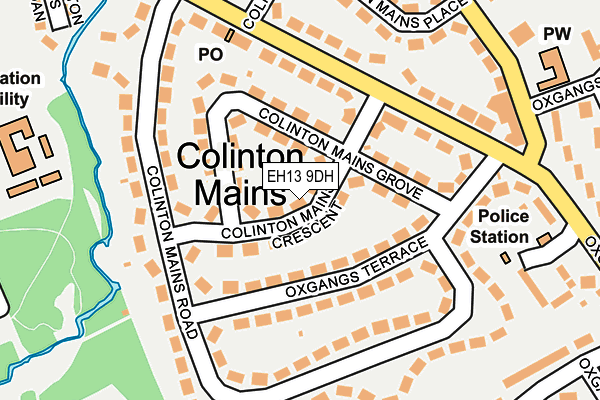 EH13 9DH map - OS OpenMap – Local (Ordnance Survey)