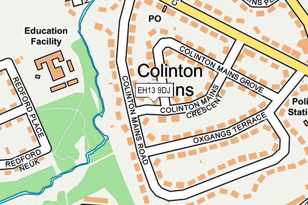 EH13 9DJ map - OS OpenMap – Local (Ordnance Survey)