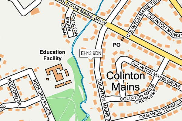 EH13 9DN map - OS OpenMap – Local (Ordnance Survey)