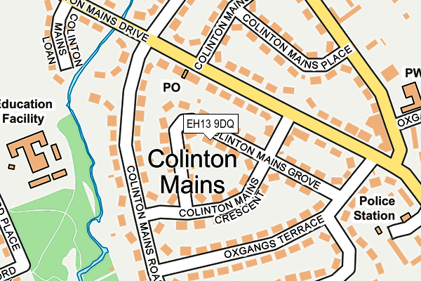 EH13 9DQ map - OS OpenMap – Local (Ordnance Survey)