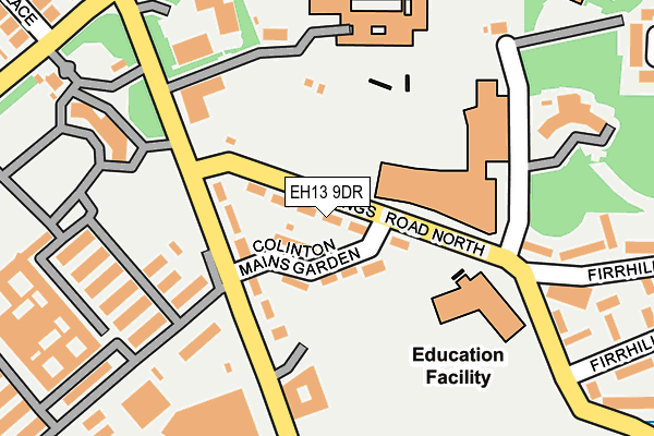 EH13 9DR map - OS OpenMap – Local (Ordnance Survey)