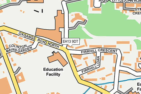 EH13 9DT map - OS OpenMap – Local (Ordnance Survey)