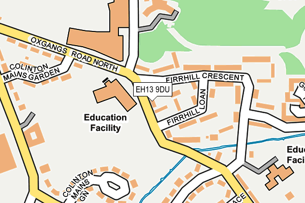 EH13 9DU map - OS OpenMap – Local (Ordnance Survey)