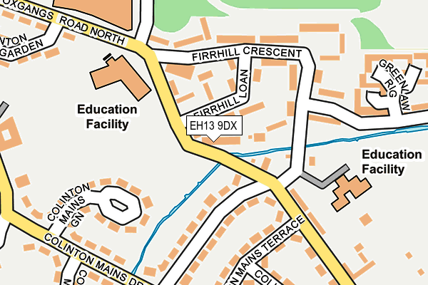 EH13 9DX map - OS OpenMap – Local (Ordnance Survey)