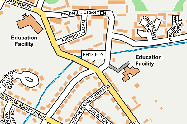 EH13 9DY map - OS OpenMap – Local (Ordnance Survey)