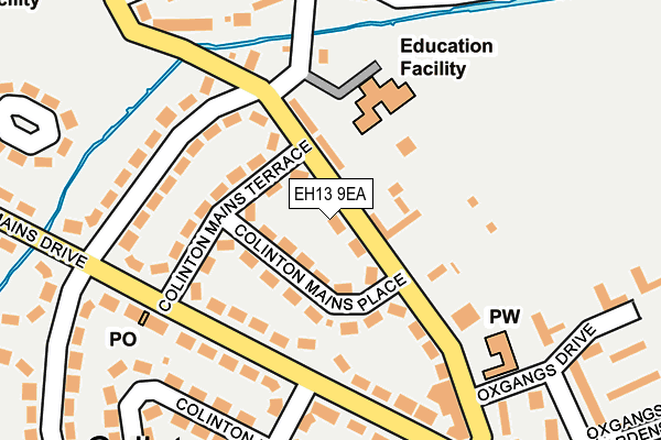 EH13 9EA map - OS OpenMap – Local (Ordnance Survey)